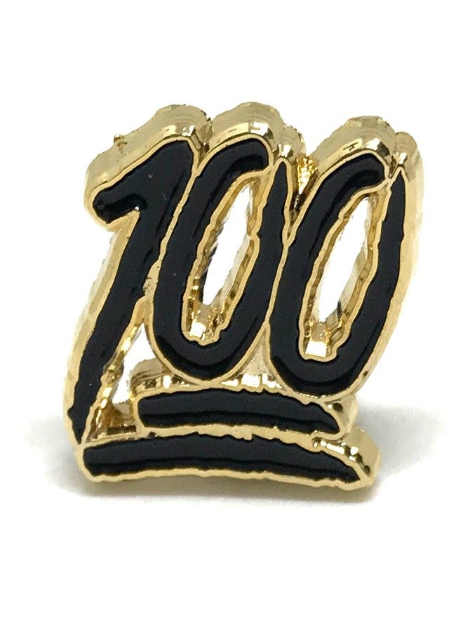 PinMaze Keep It Real One Hundred Perfect Score Exam Enamel Pin (Black) - Image 1
